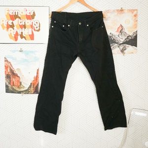 Levi's Mens 559  Relaxed Straight black jean 32